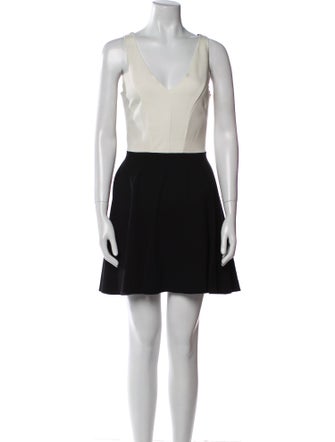 Intermix V-Neck Mini Dress