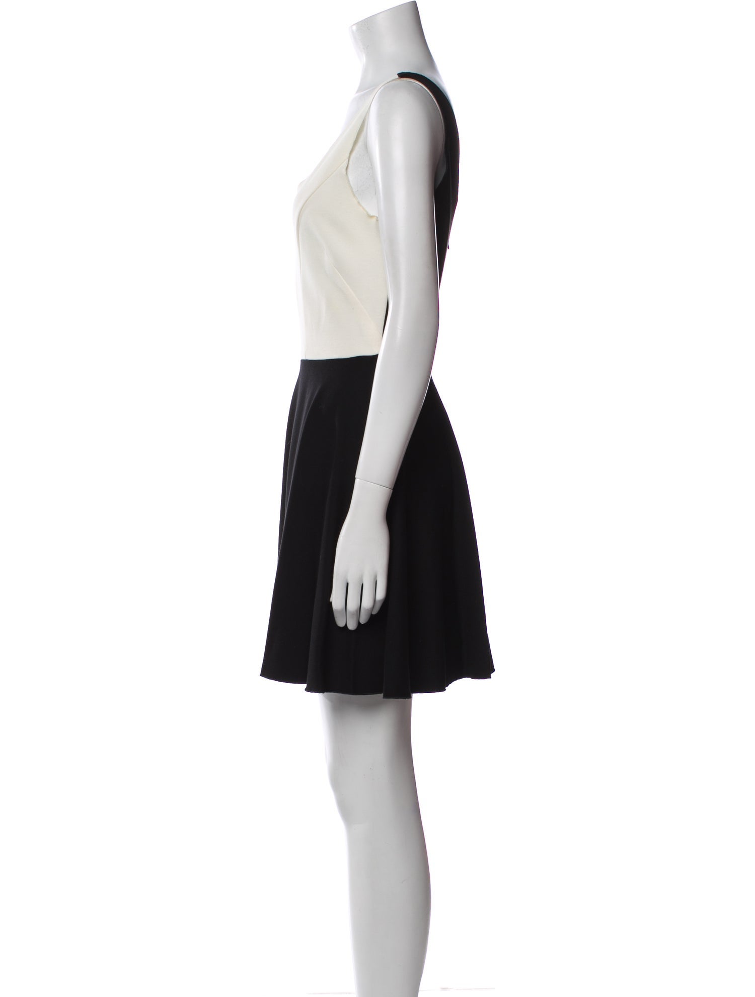 Intermix V-Neck Mini Dress