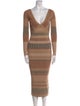 Intermix Striped Midi Length Dress