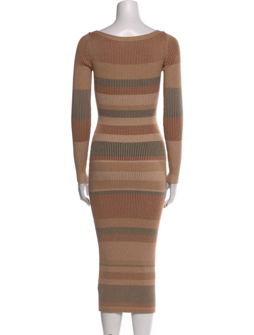Intermix Striped Midi Length Dress
