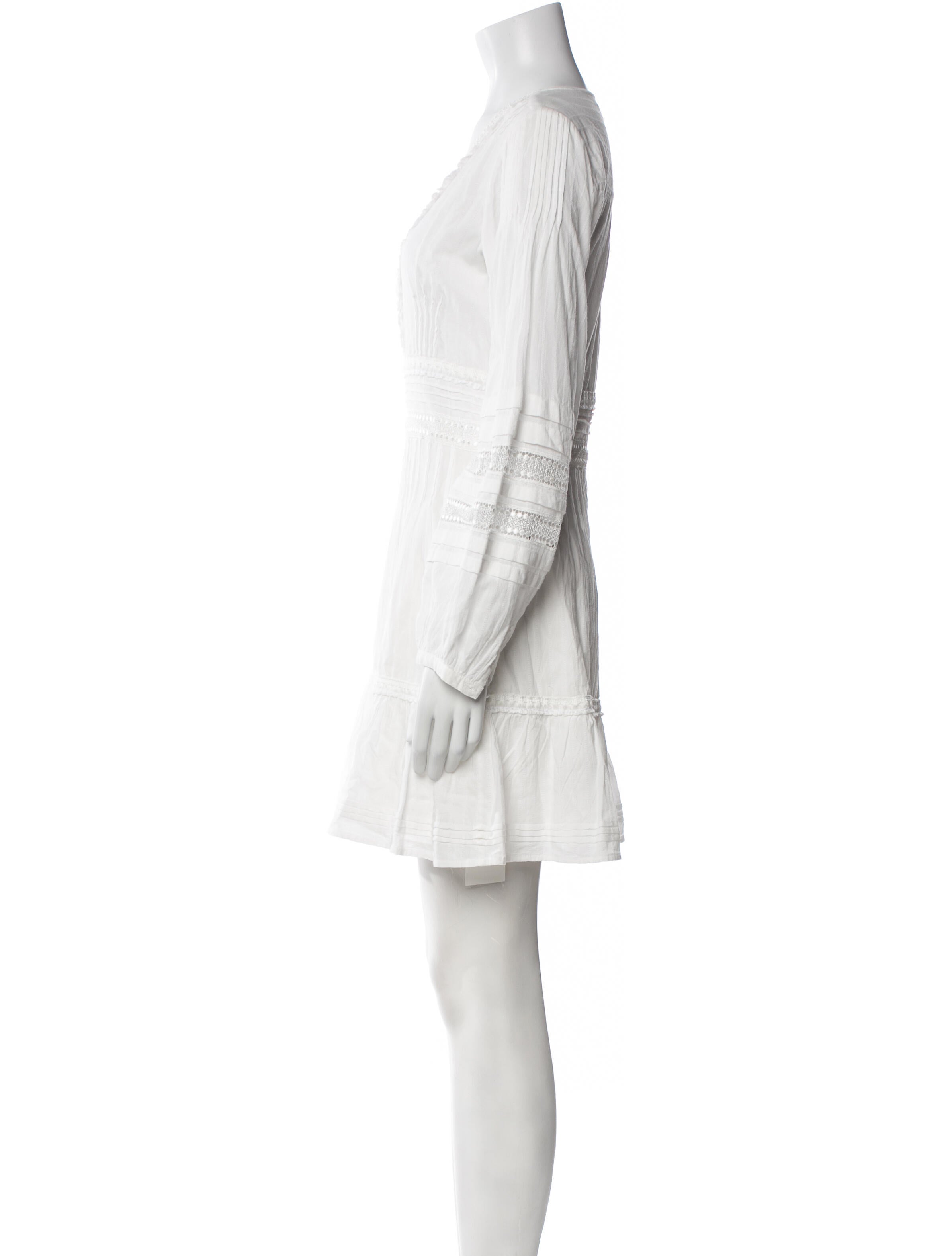 Intermix V-Neck Mini Dress