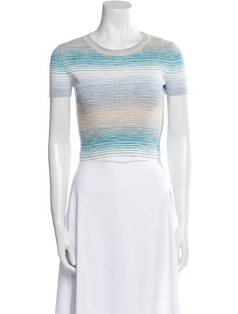 Intermix Striped Crew Neck Sweater