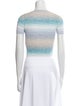 Intermix Striped Crew Neck Sweater