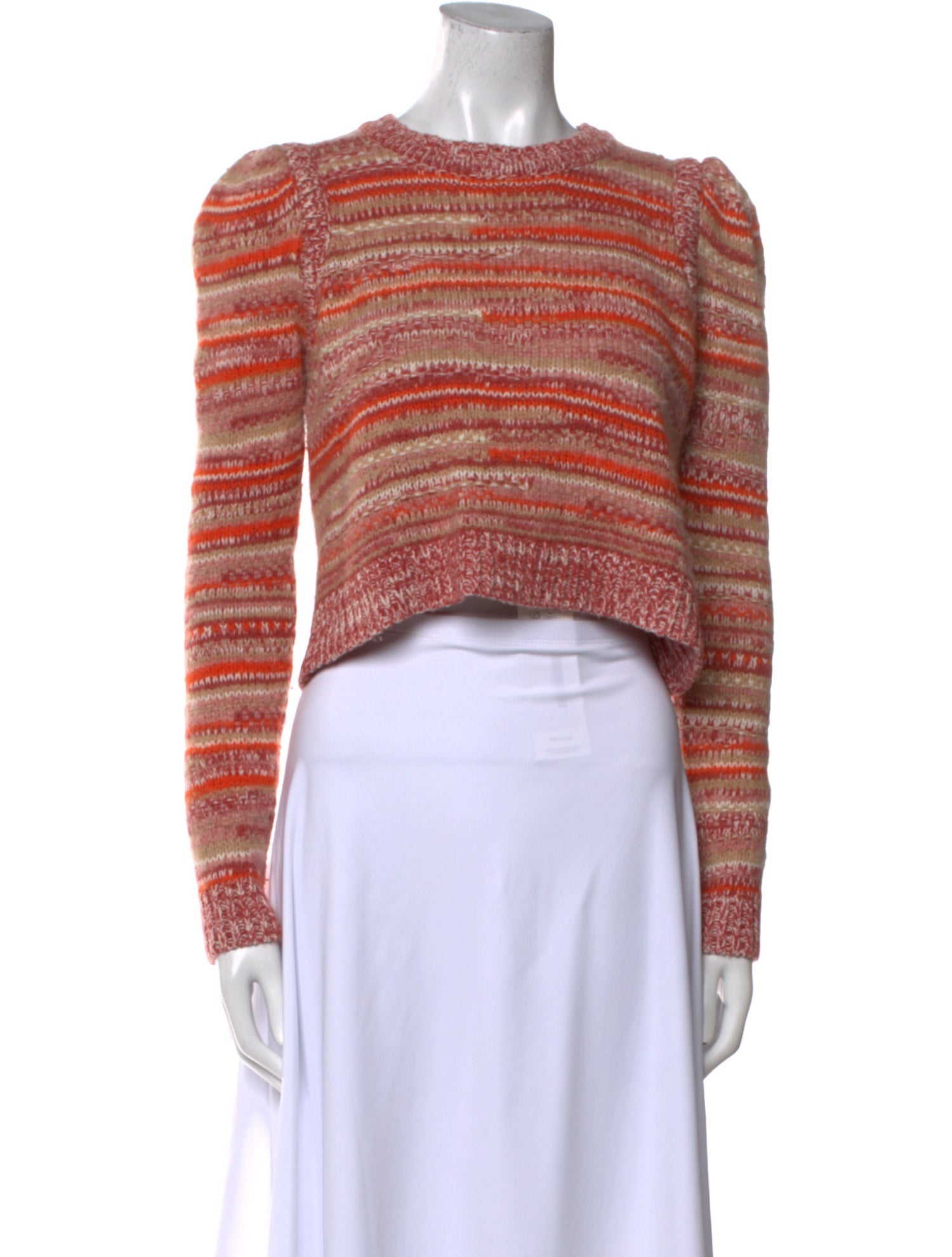 Intermix Striped Crew Neck Sweater