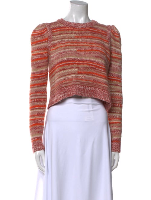 Intermix Striped Crew Neck Sweater