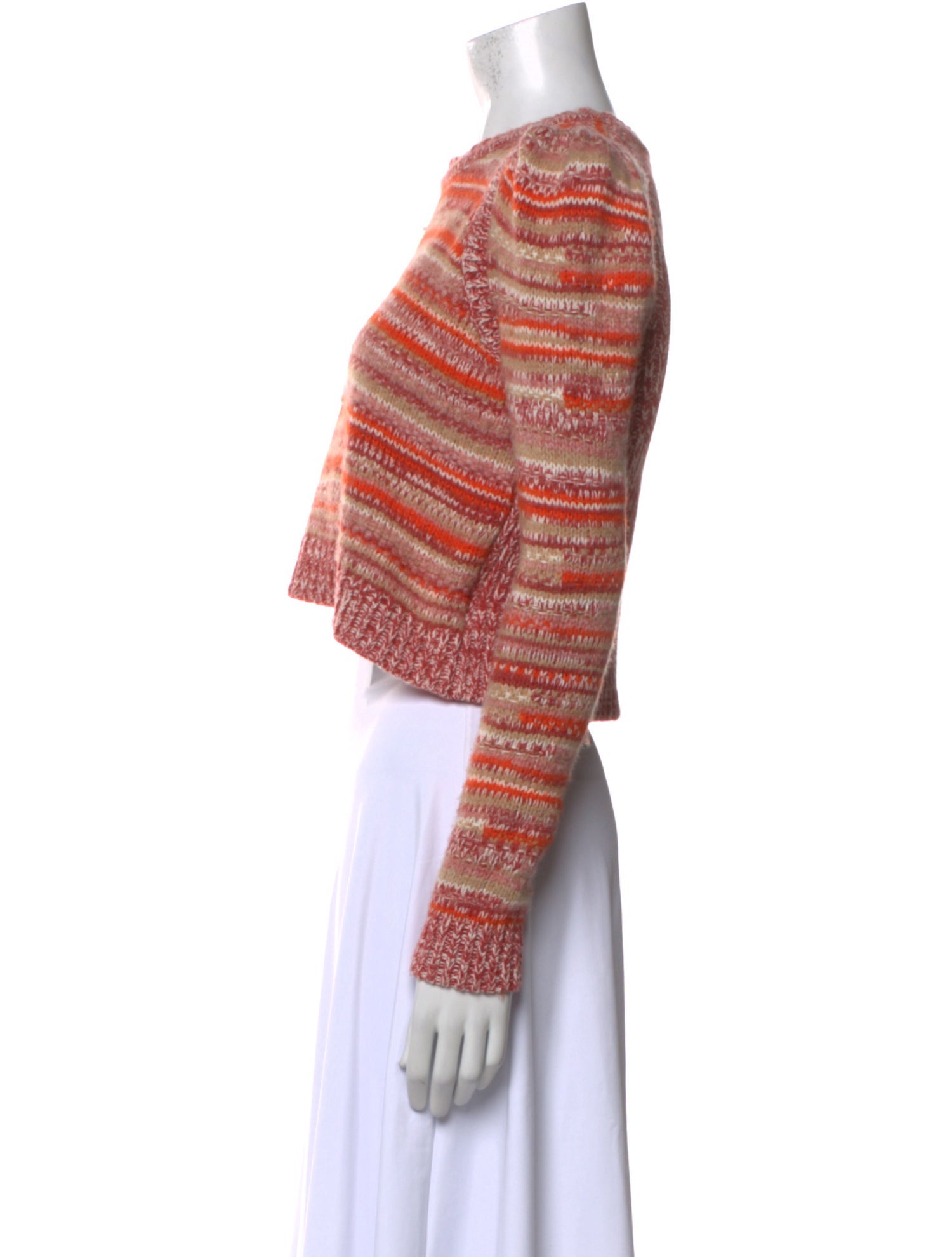 Intermix Striped Crew Neck Sweater