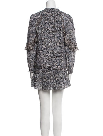 Intermix Floral Print Ruffle Embellishment Skirt Set