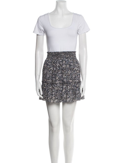 Intermix Floral Print Ruffle Embellishment Skirt Set