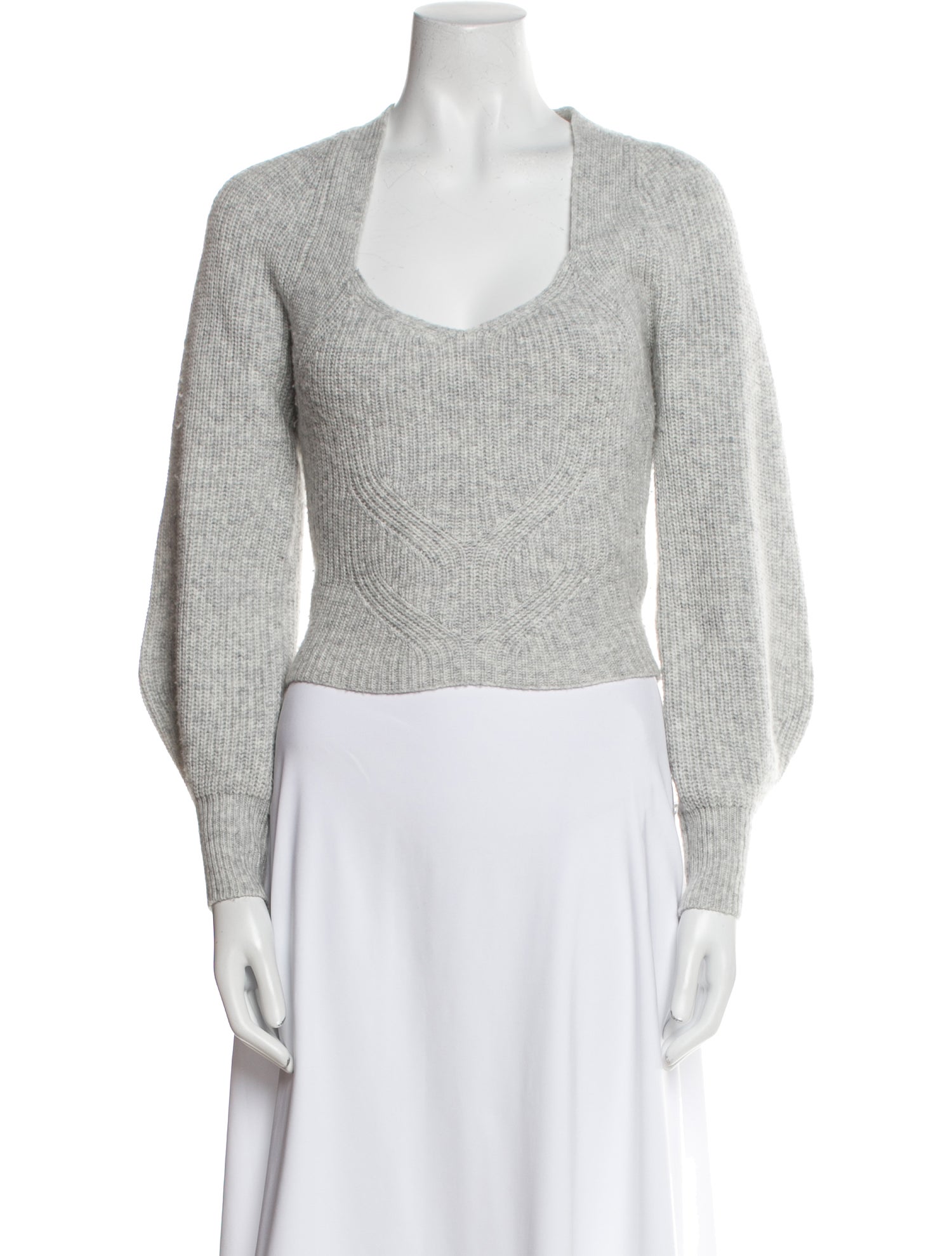 Intermix Scoop Neck Sweater
