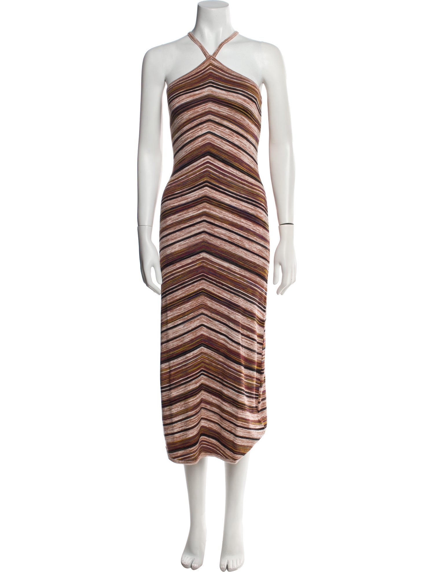 Intermix Striped Midi Length Dress w/ Tags
