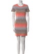 Intermix Striped Mini Dress