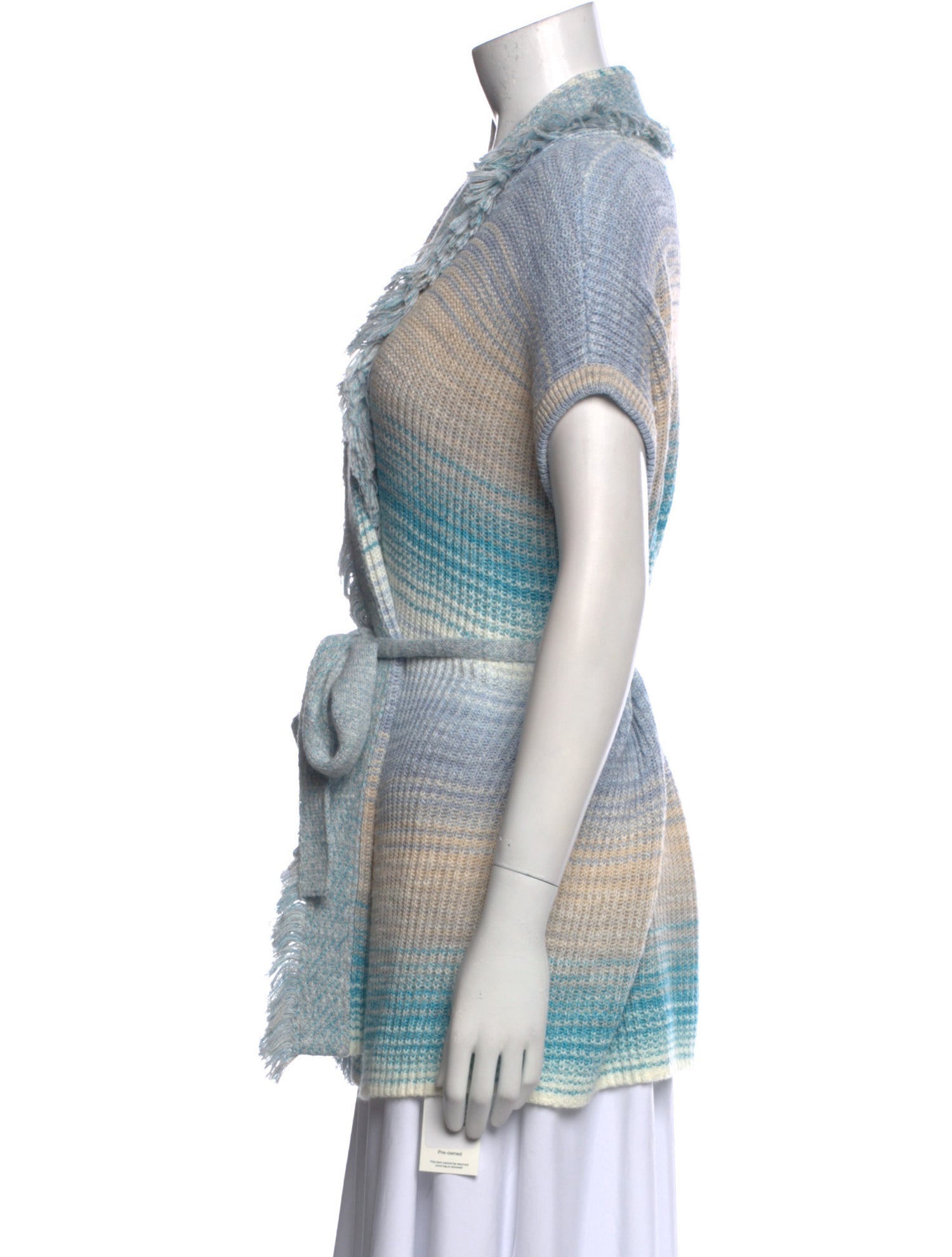 Intermix Striped V-Neck Sweater