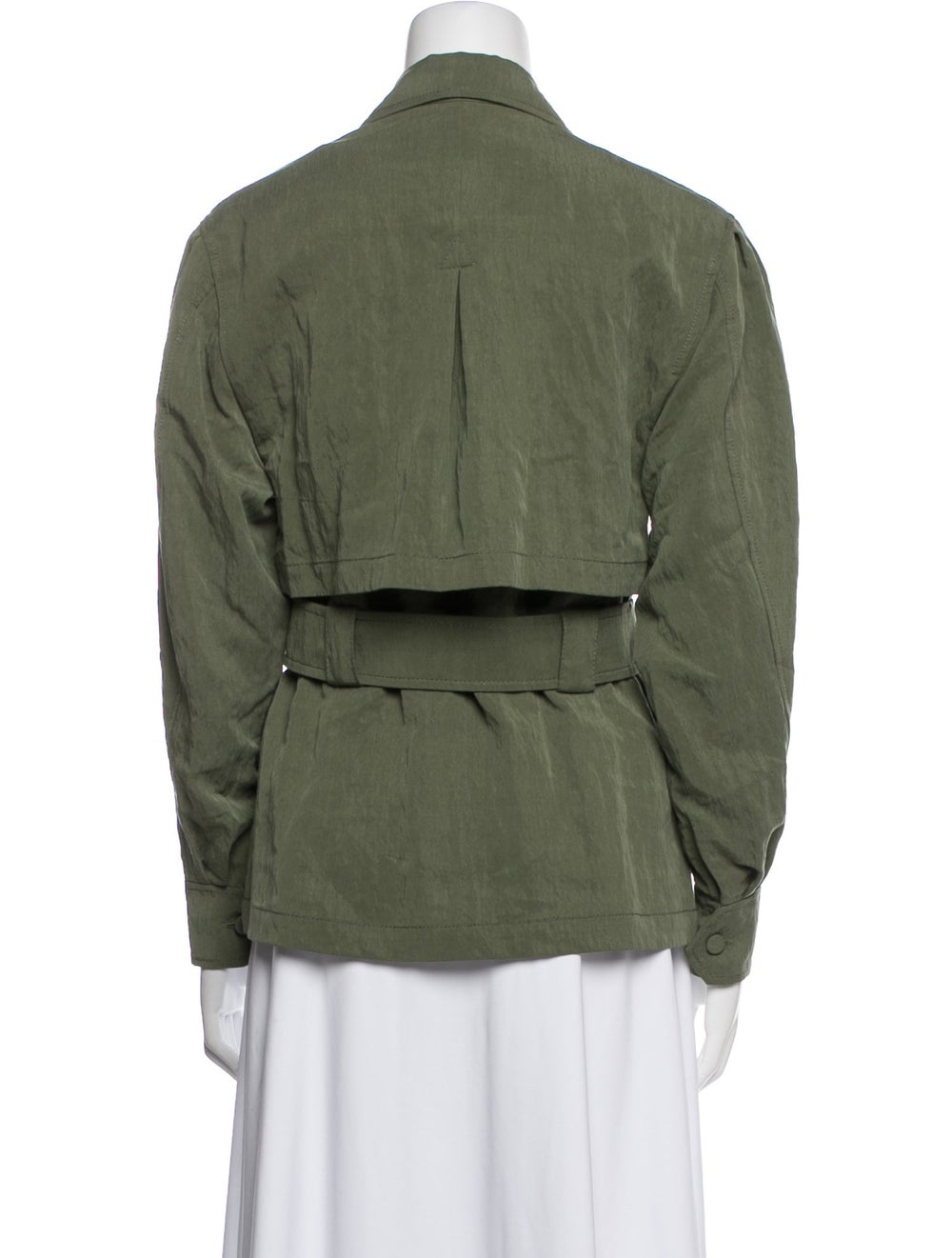 Intermix Utility Jacket Green Pointed Collar - image 3