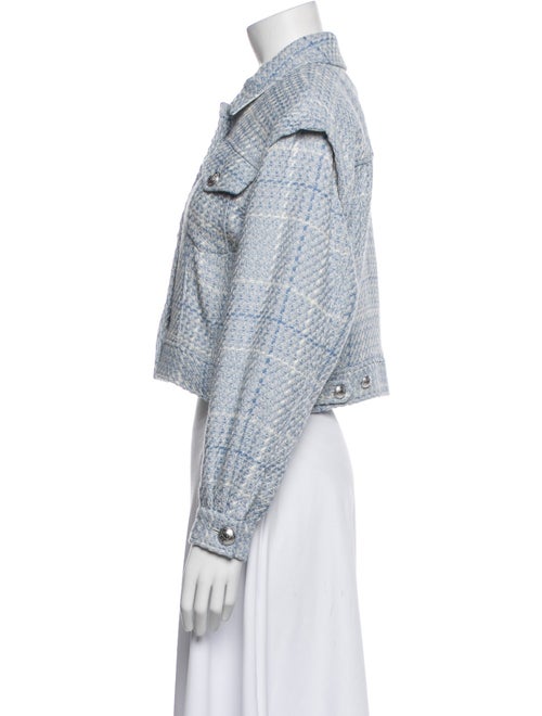 Intermix Tweed Pattern Denim Jacket