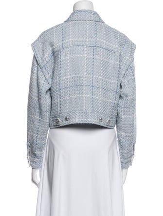 Intermix Tweed Pattern Denim Jacket