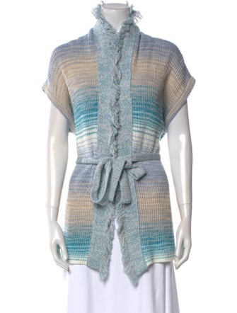 Intermix Tweed Pattern Mock Neck Sweater