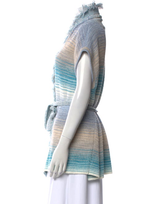 Intermix Tweed Pattern Mock Neck Sweater