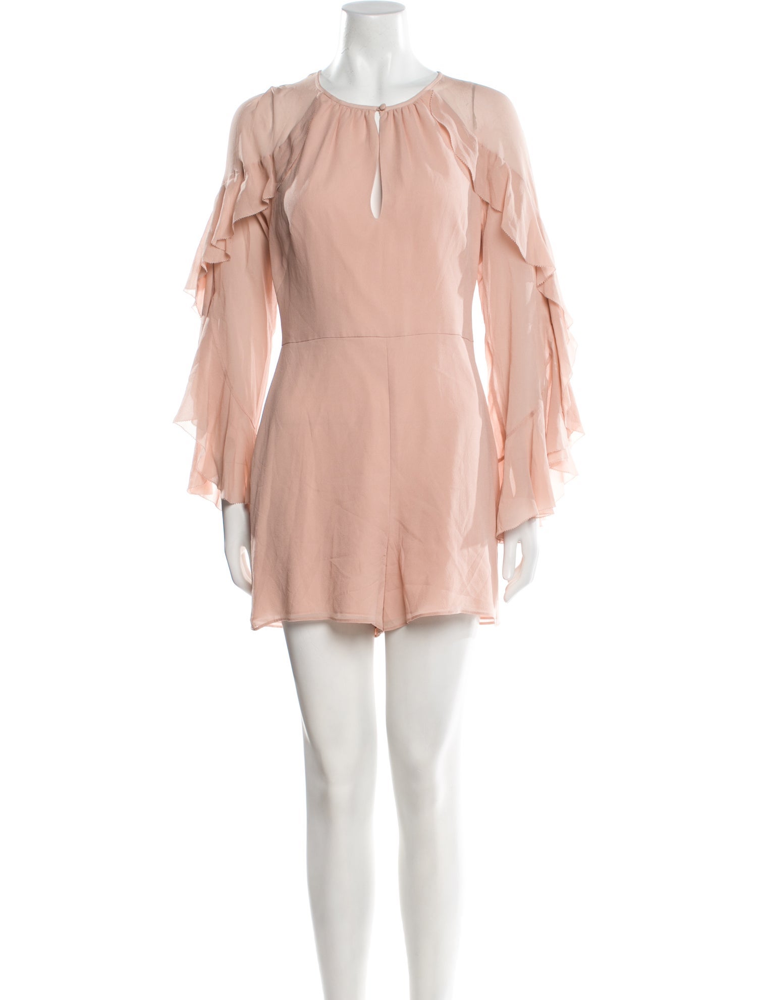 Intermix Silk Crew Neck Romper