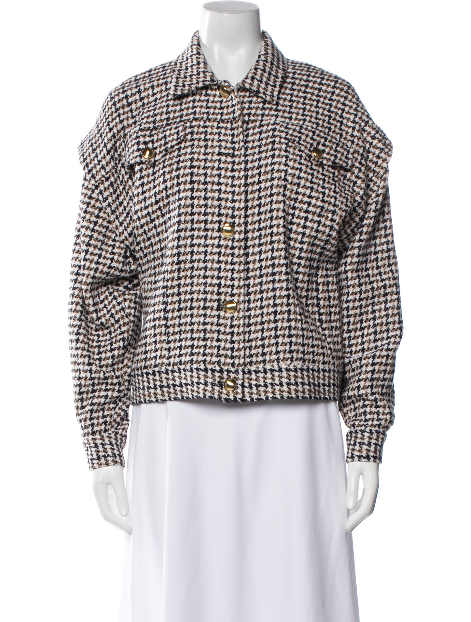 Intermix Houndstooth Print Jacket