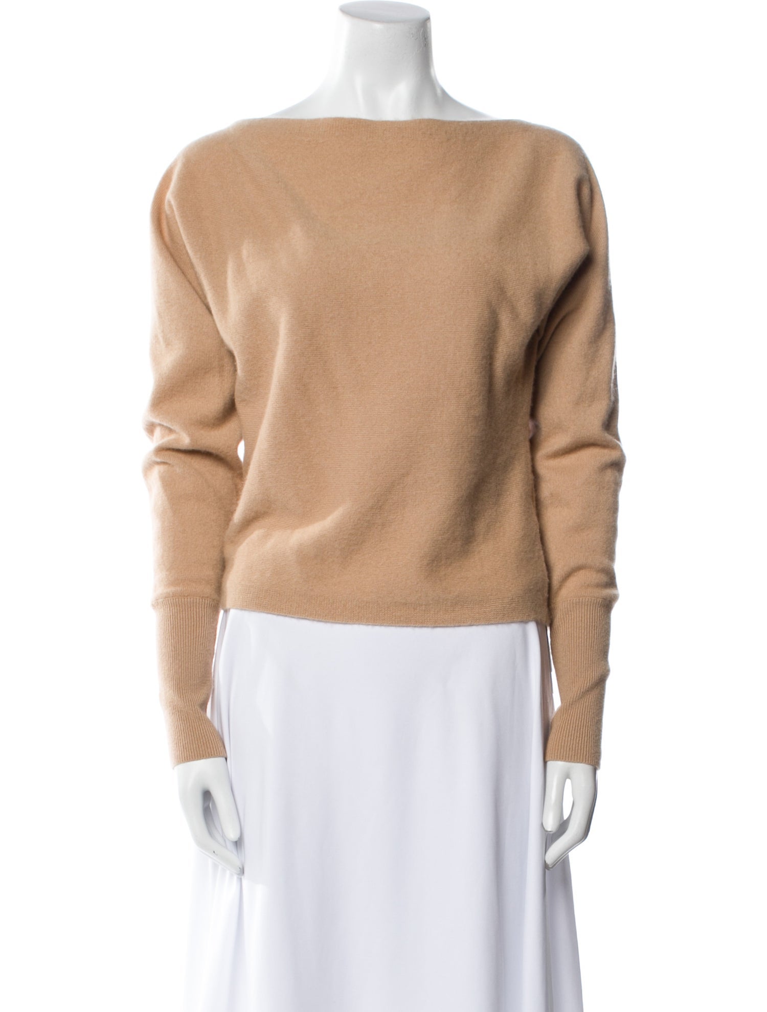 Intermix Cashmere Bateau Neckline Sweater