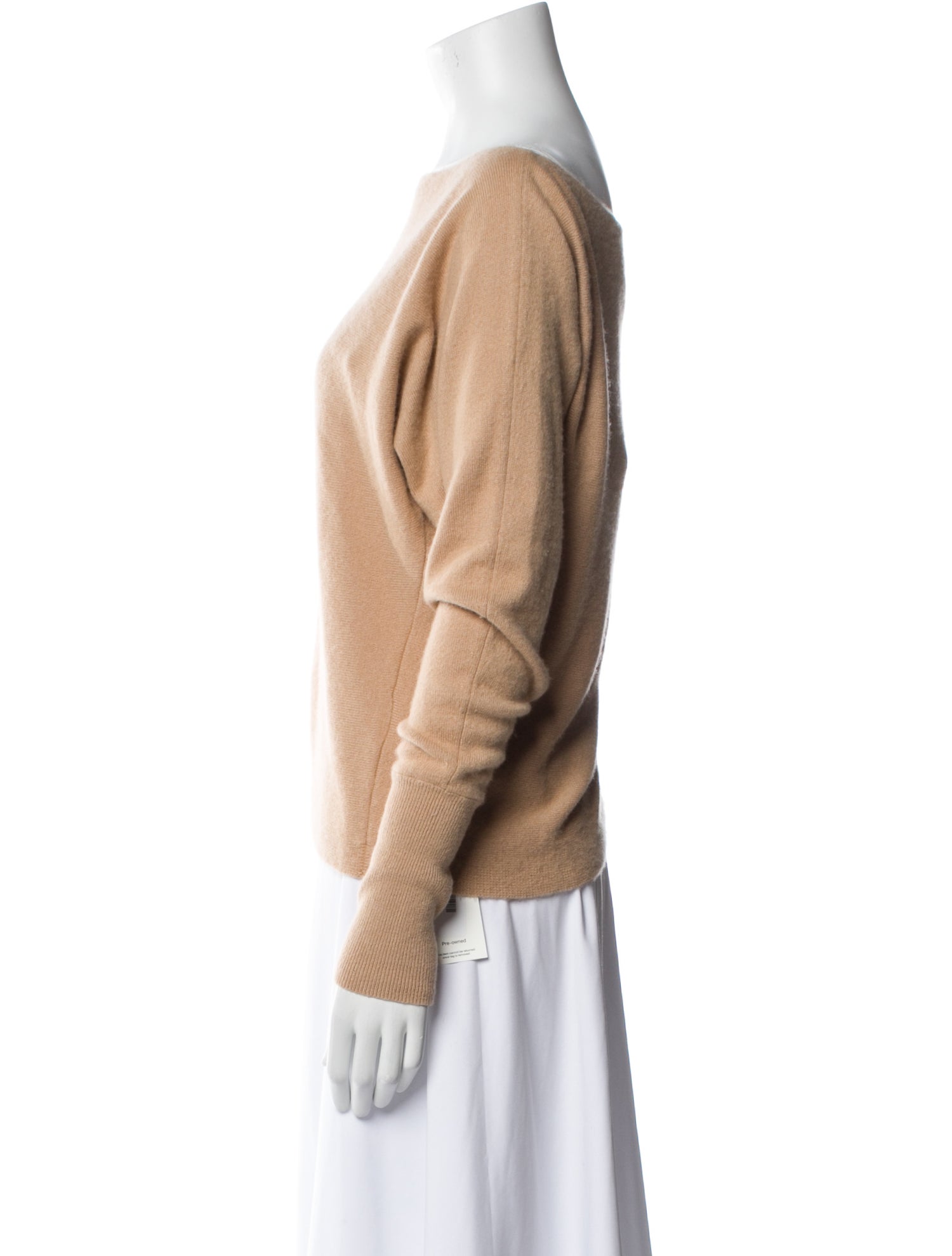 Intermix Cashmere Bateau Neckline Sweater