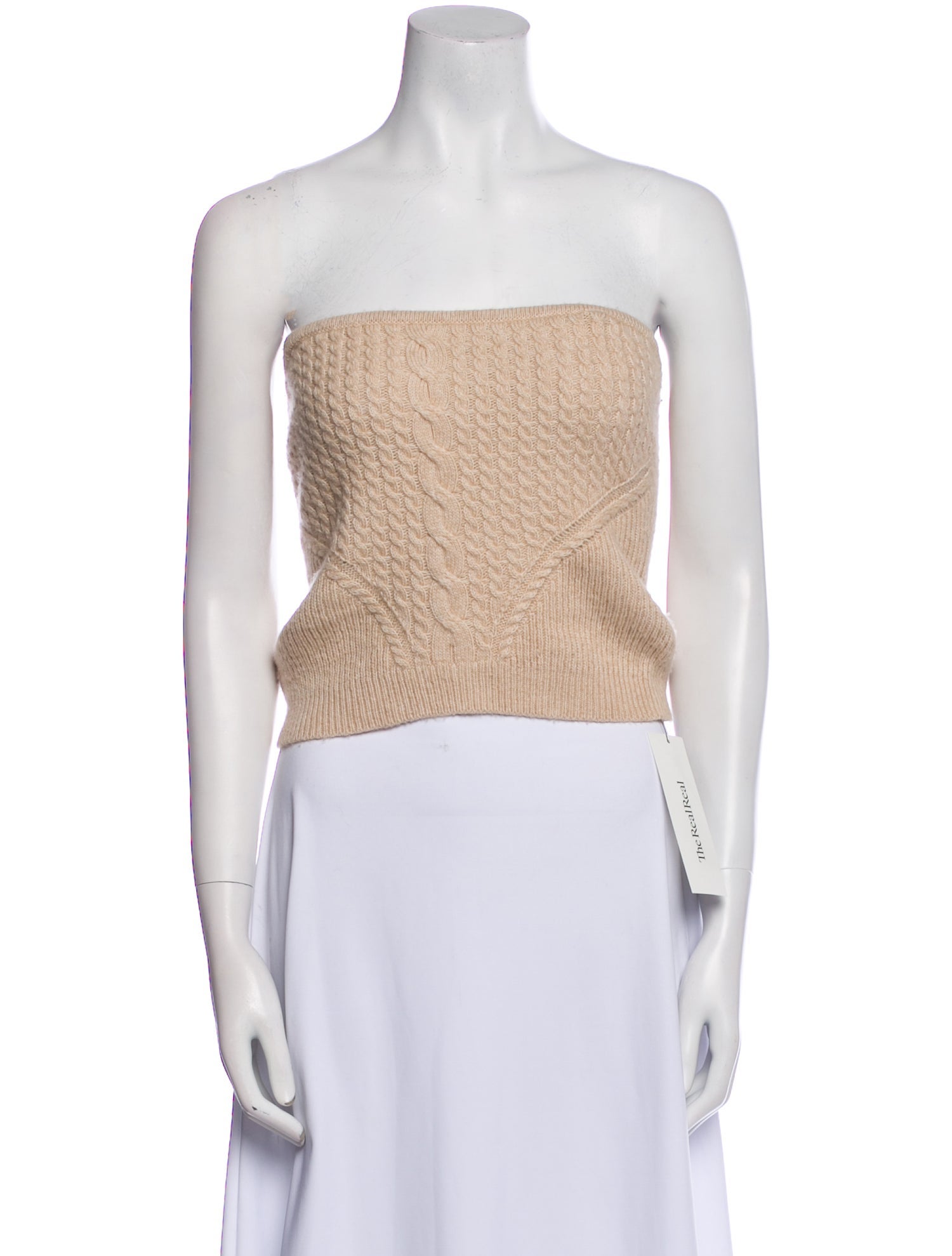 Intermix Nylon Strapless Sweater