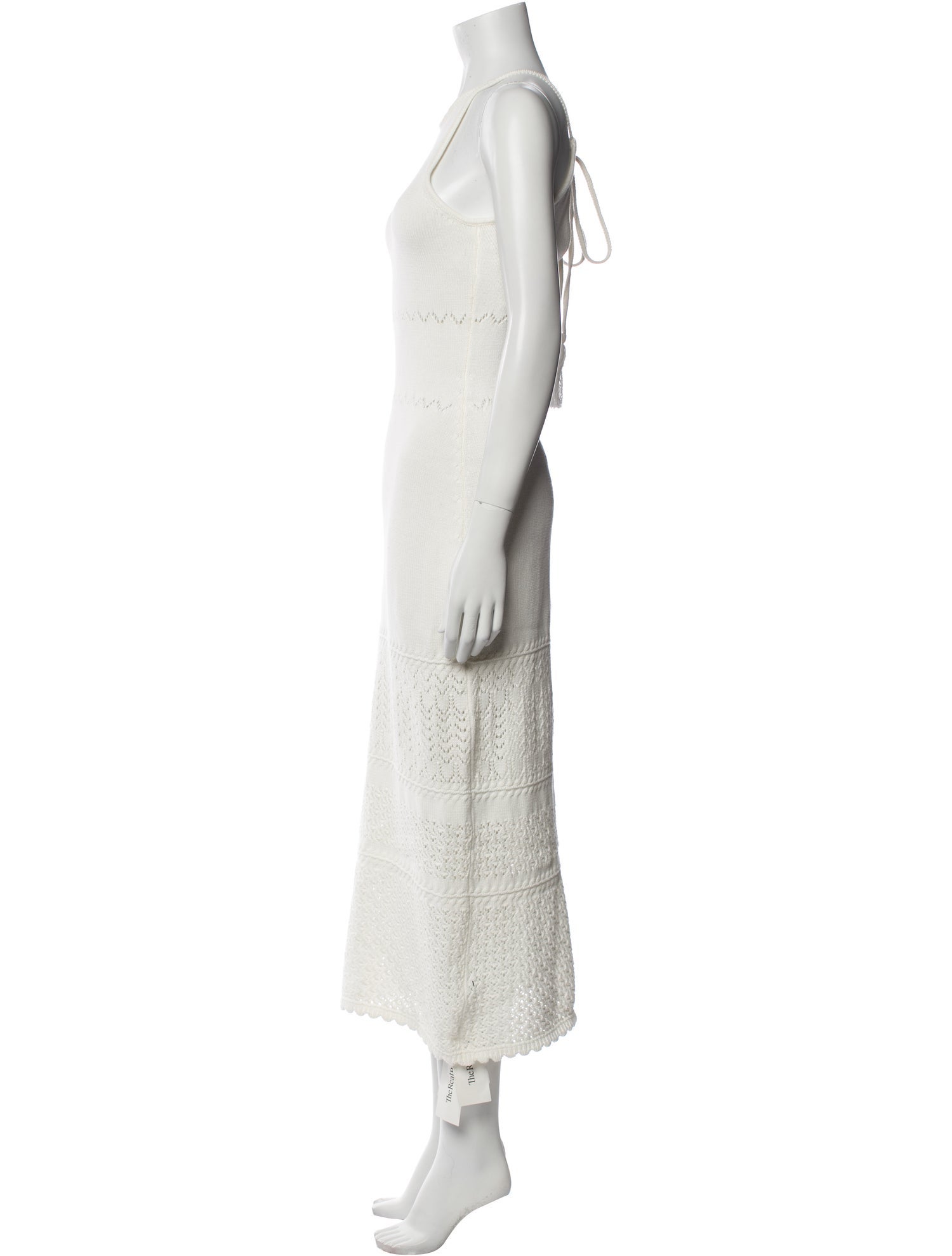 Intermix Scoop Neck Long Dress