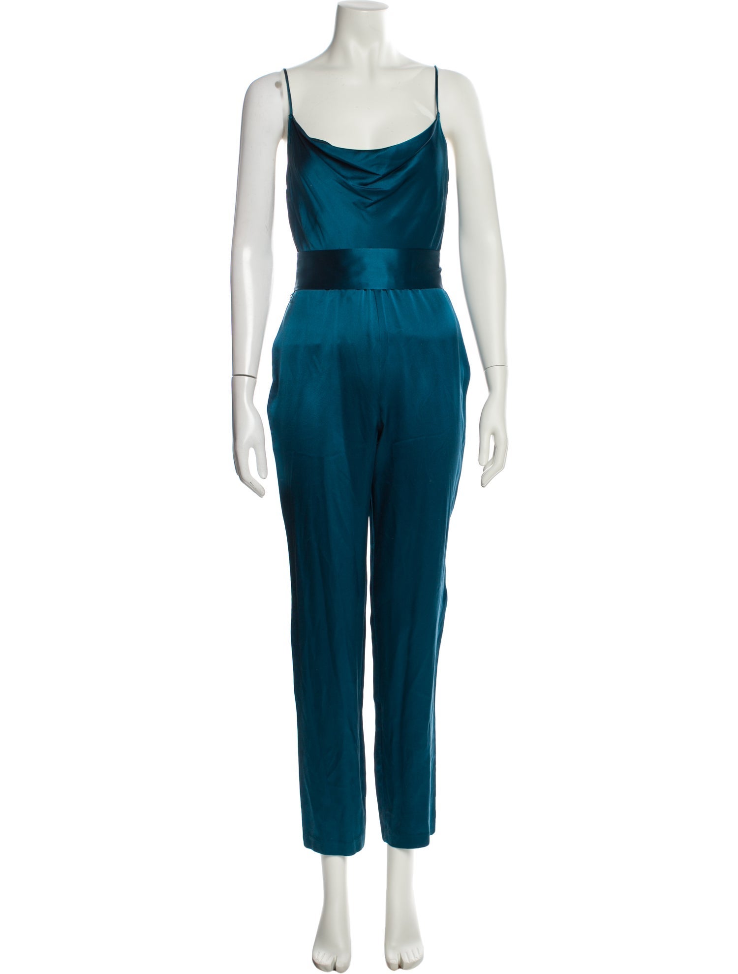 Intermix Silk Scoop Neck Jumpsuit