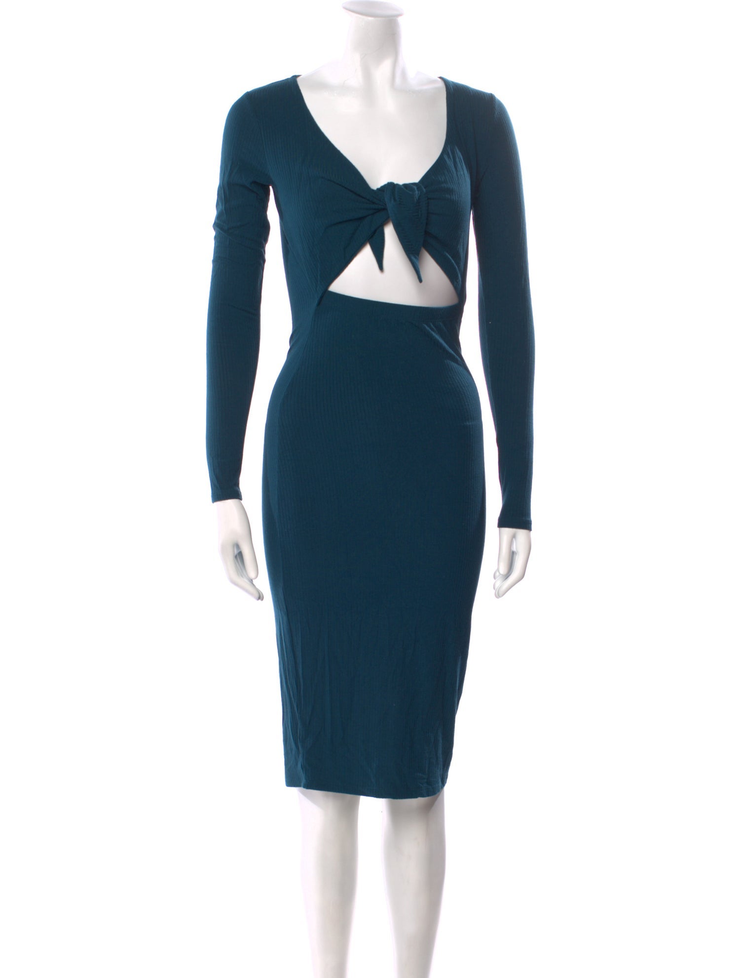 Intermix Square Neckline Knee-Length Dress