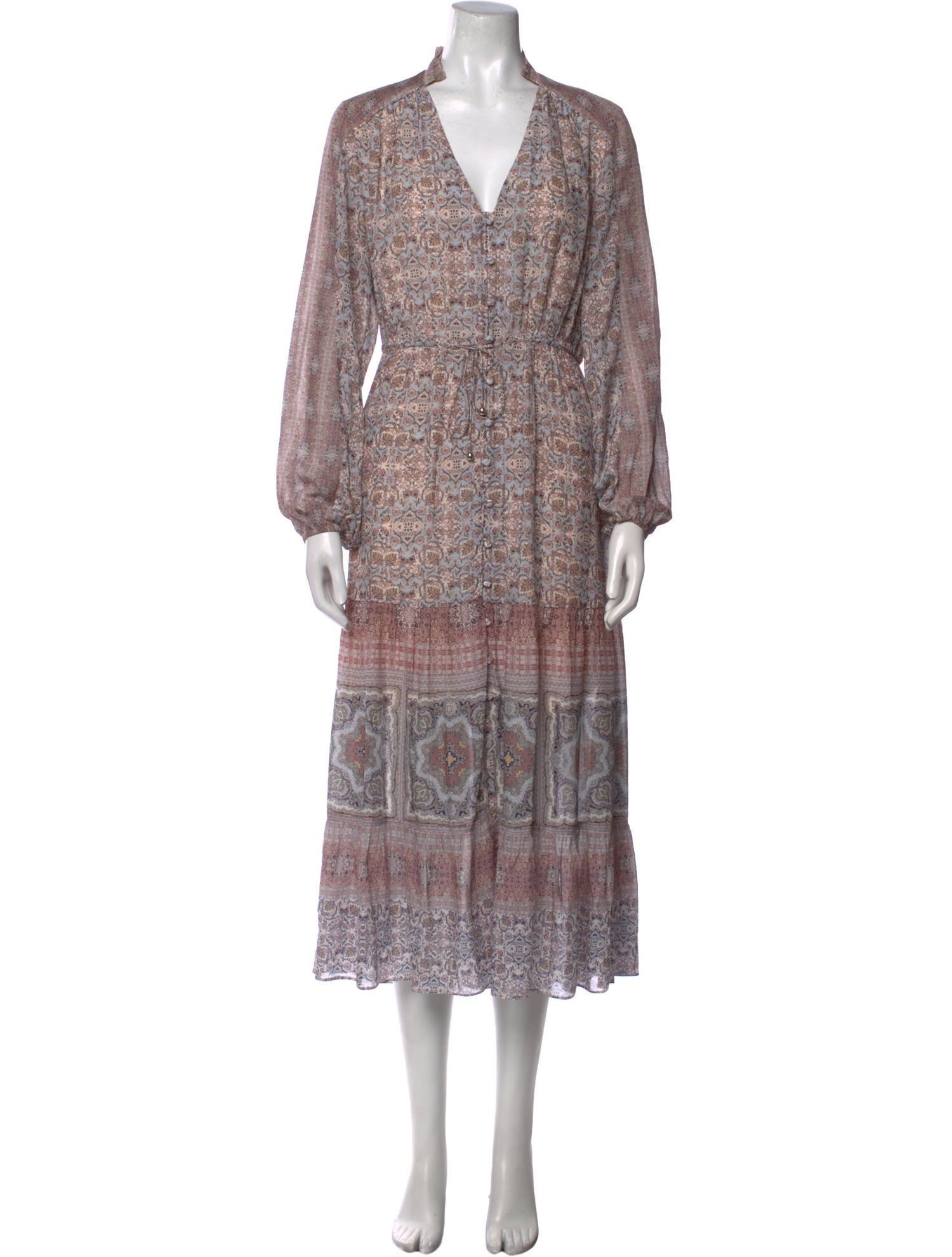 Intermix Printed Long Dress