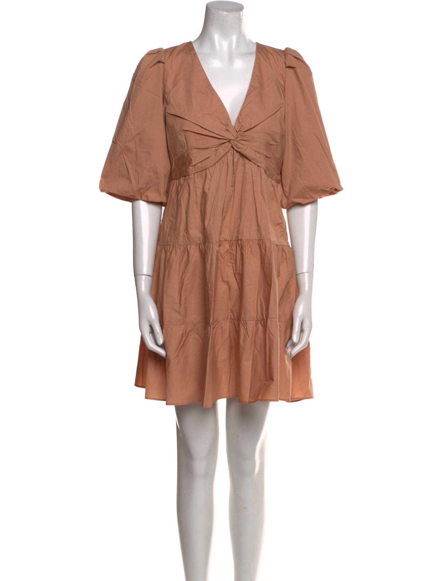 Intermix V-Neck Mini Dress