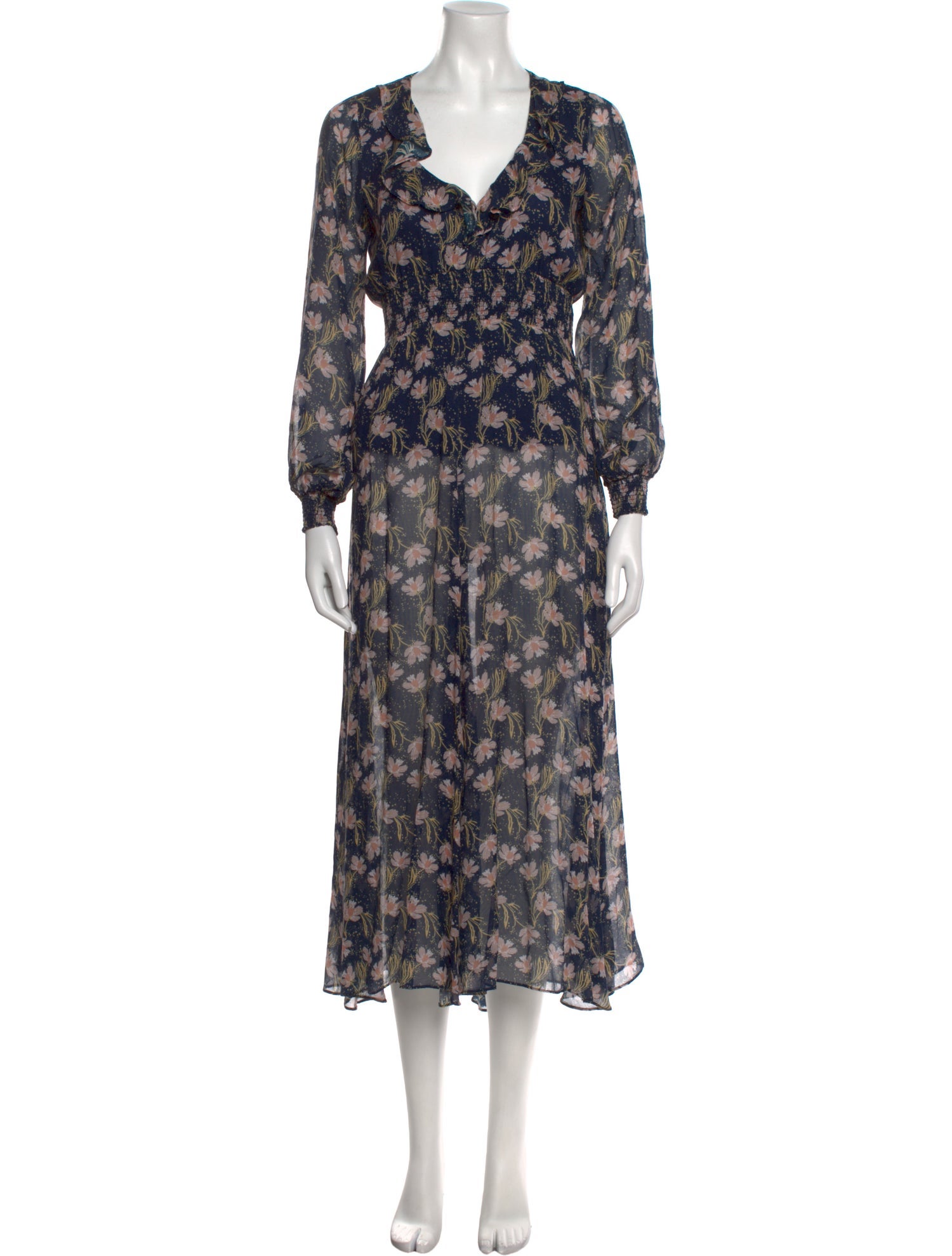 Intermix Floral Print Long Dress