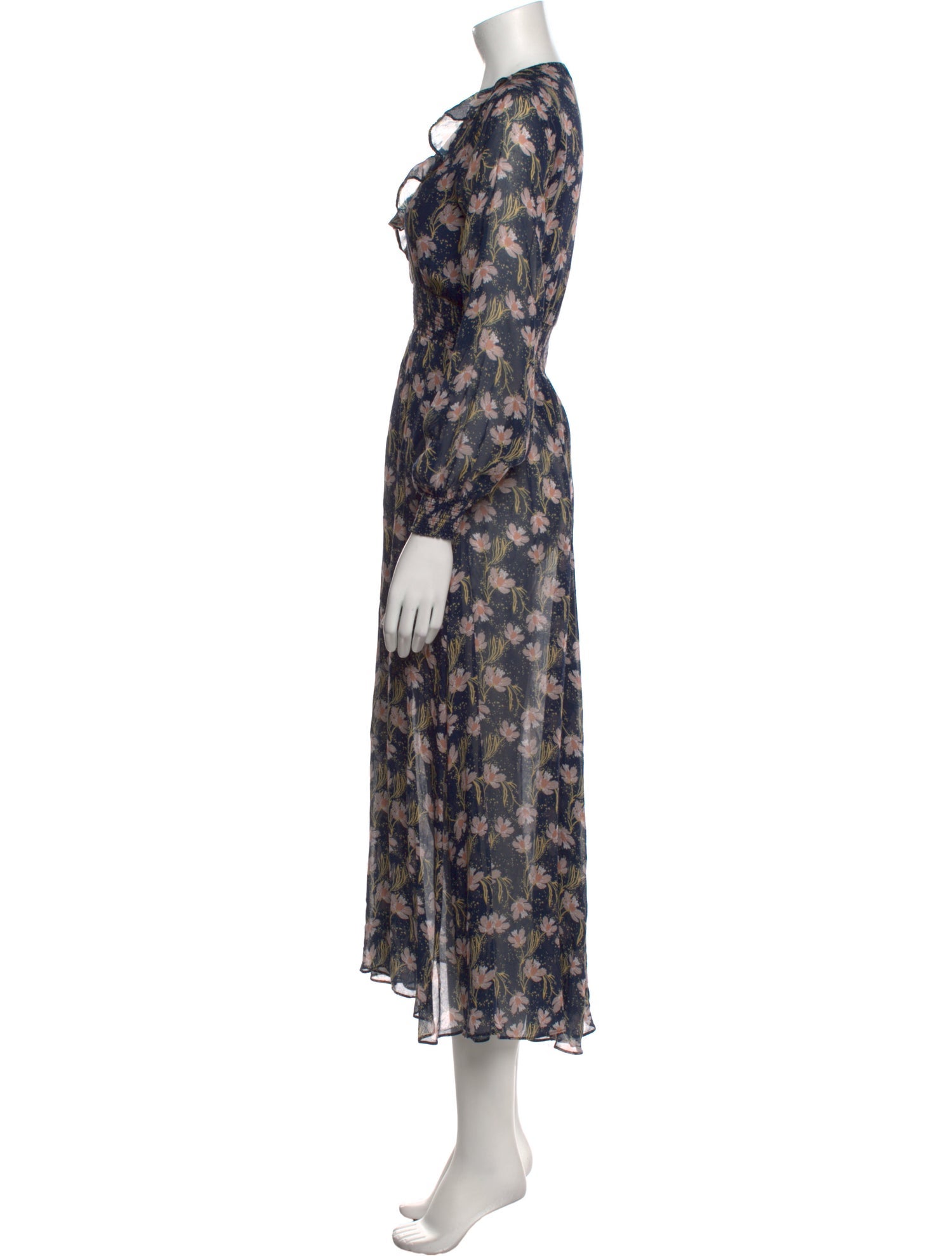Intermix Floral Print Long Dress