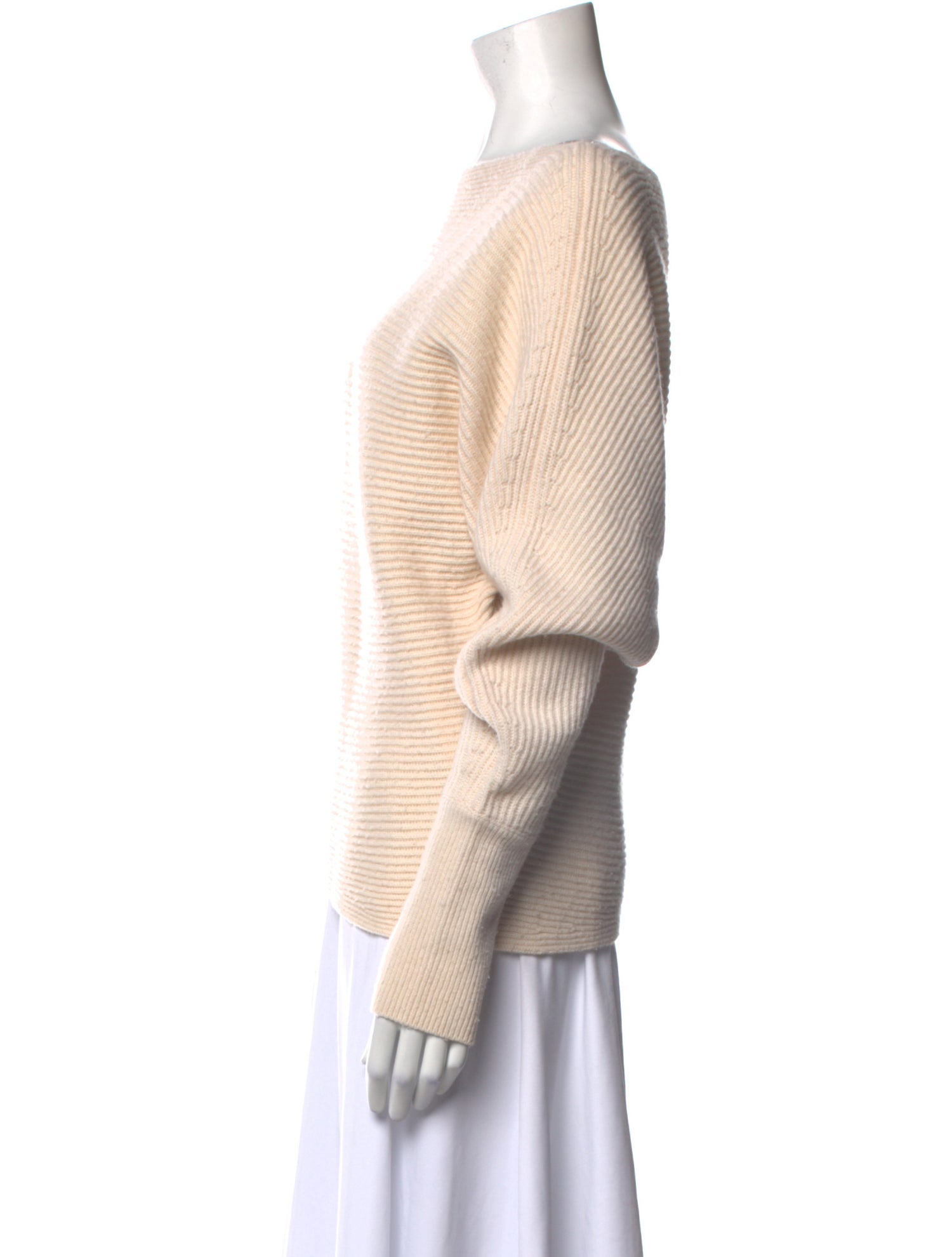 Intermix Wool Bateau Neckline Sweater