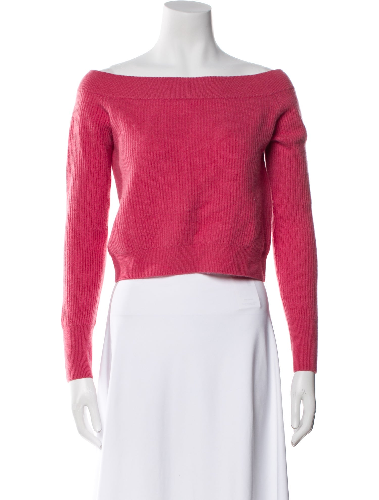 Intermix Cashmere Off-The-Shoulder Sweater