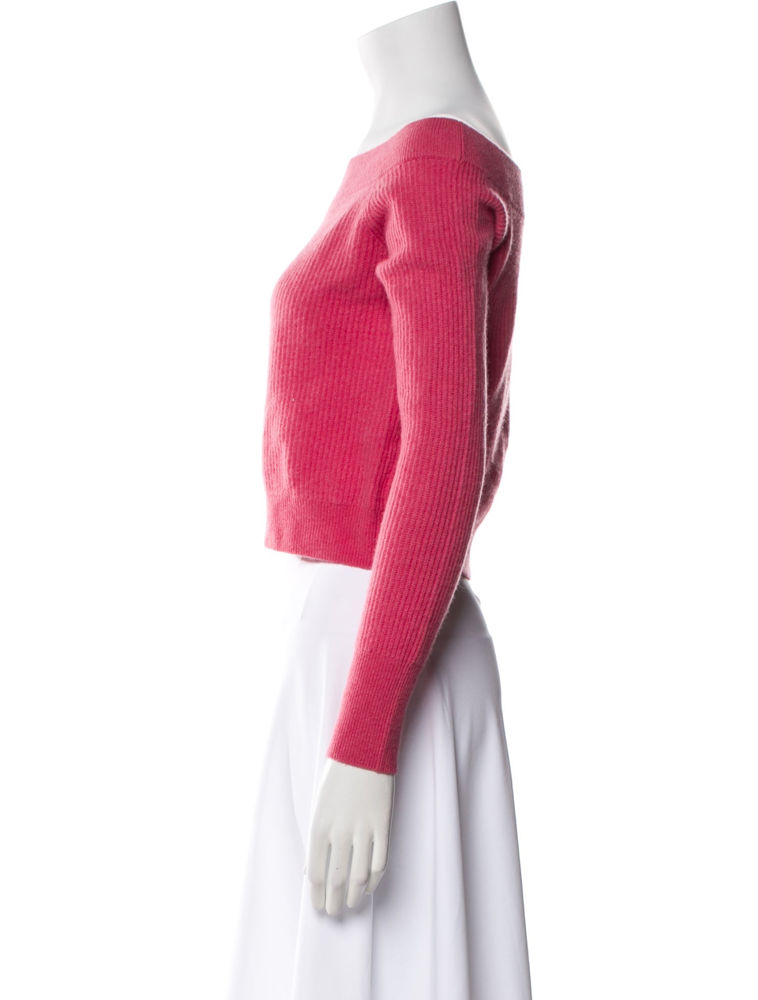 Intermix Cashmere Off-The-Shoulder Sweater