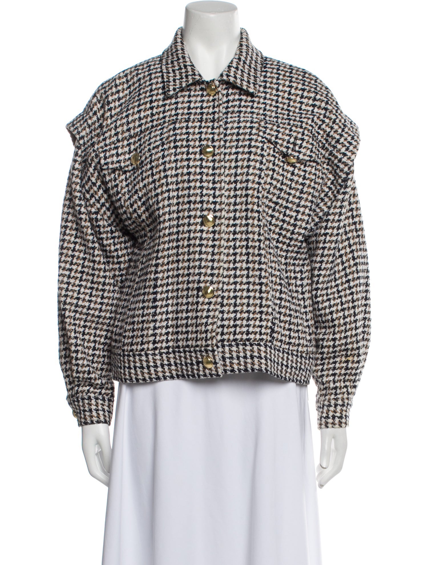 Intermix Houndstooth Print Jacket