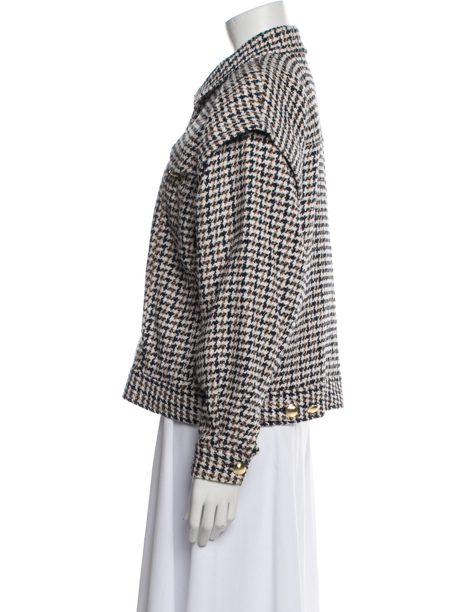 Intermix Houndstooth Print Jacket