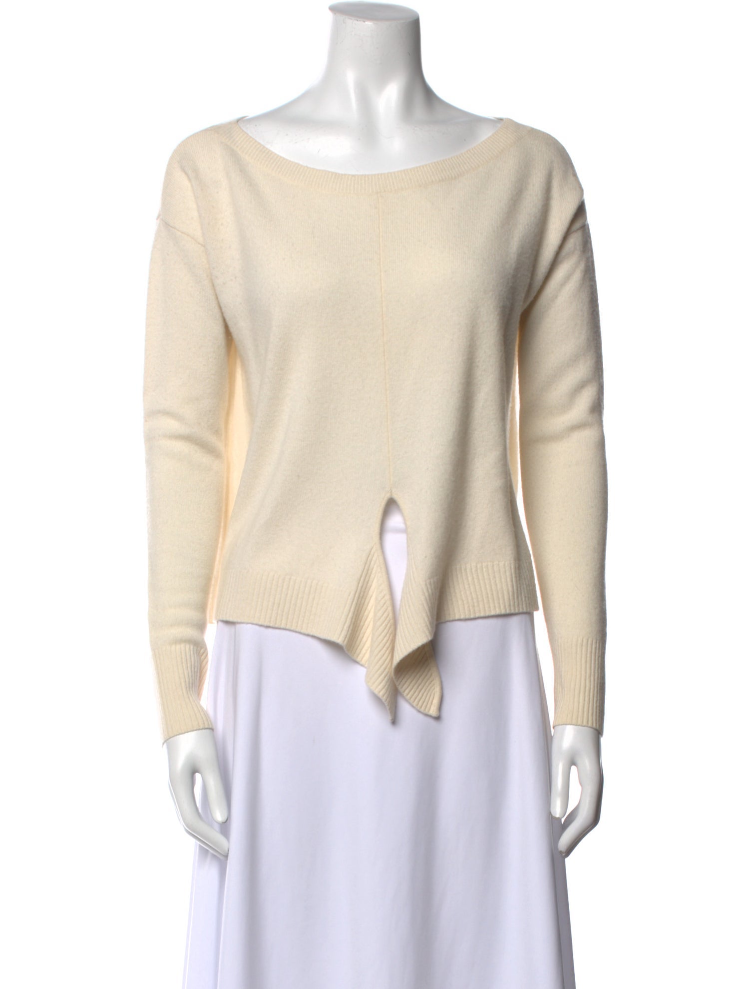 Intermix Cashmere Scoop Neck Sweater