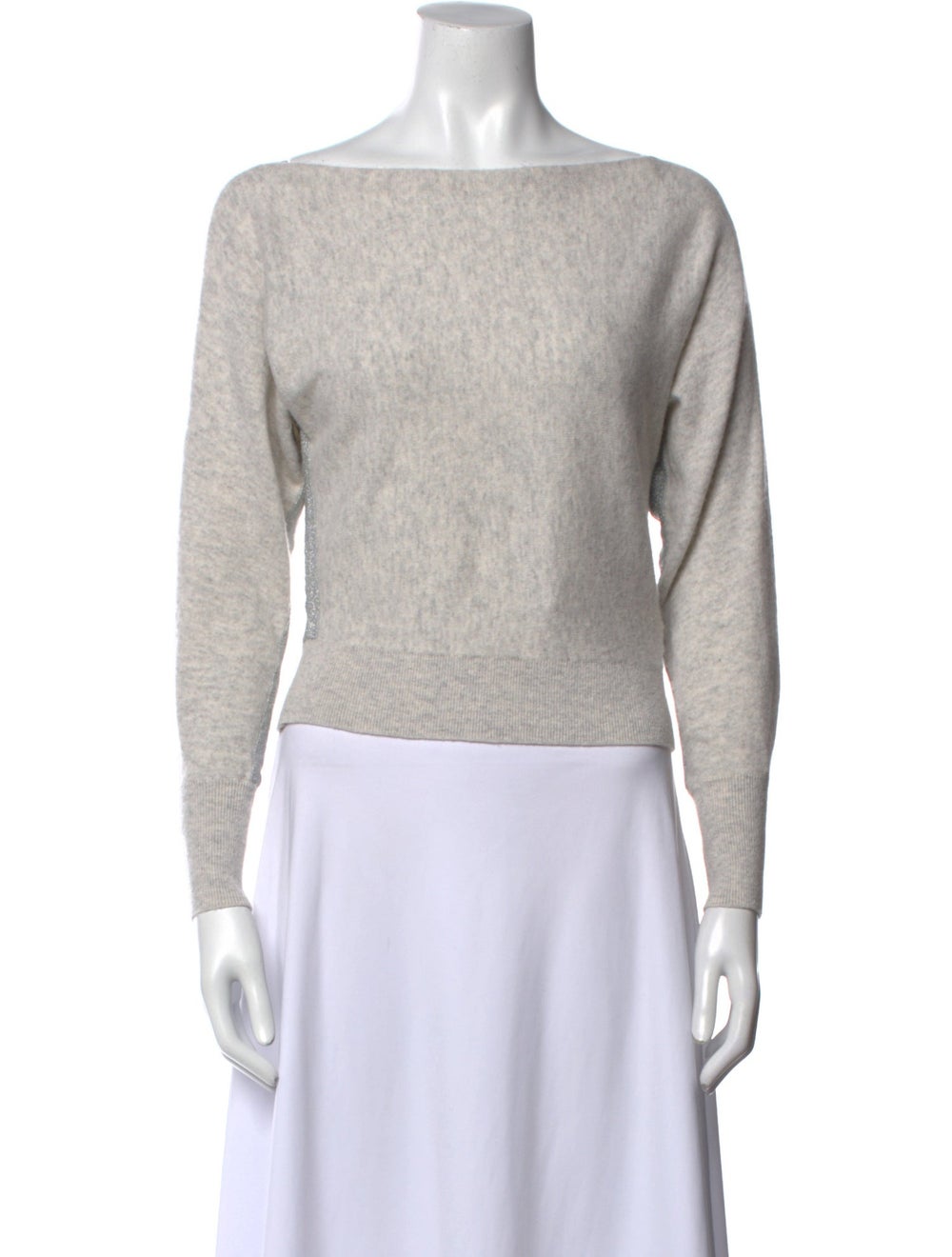 Intermix Wool Pullover Metallic & Neutrals Long S… - image 1
