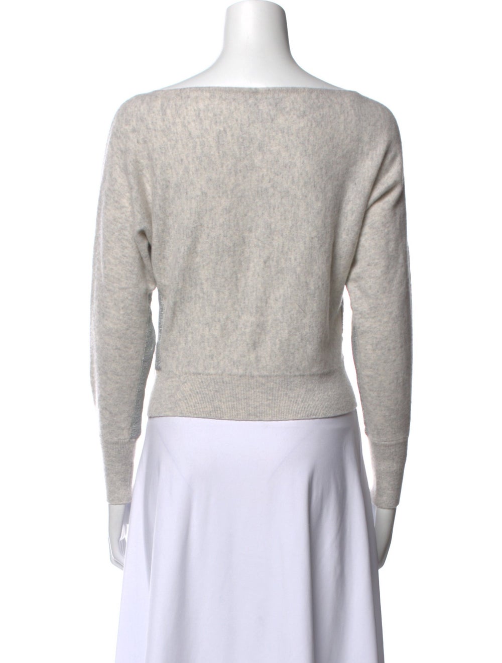 Intermix Wool Pullover Metallic & Neutrals Long S… - image 3