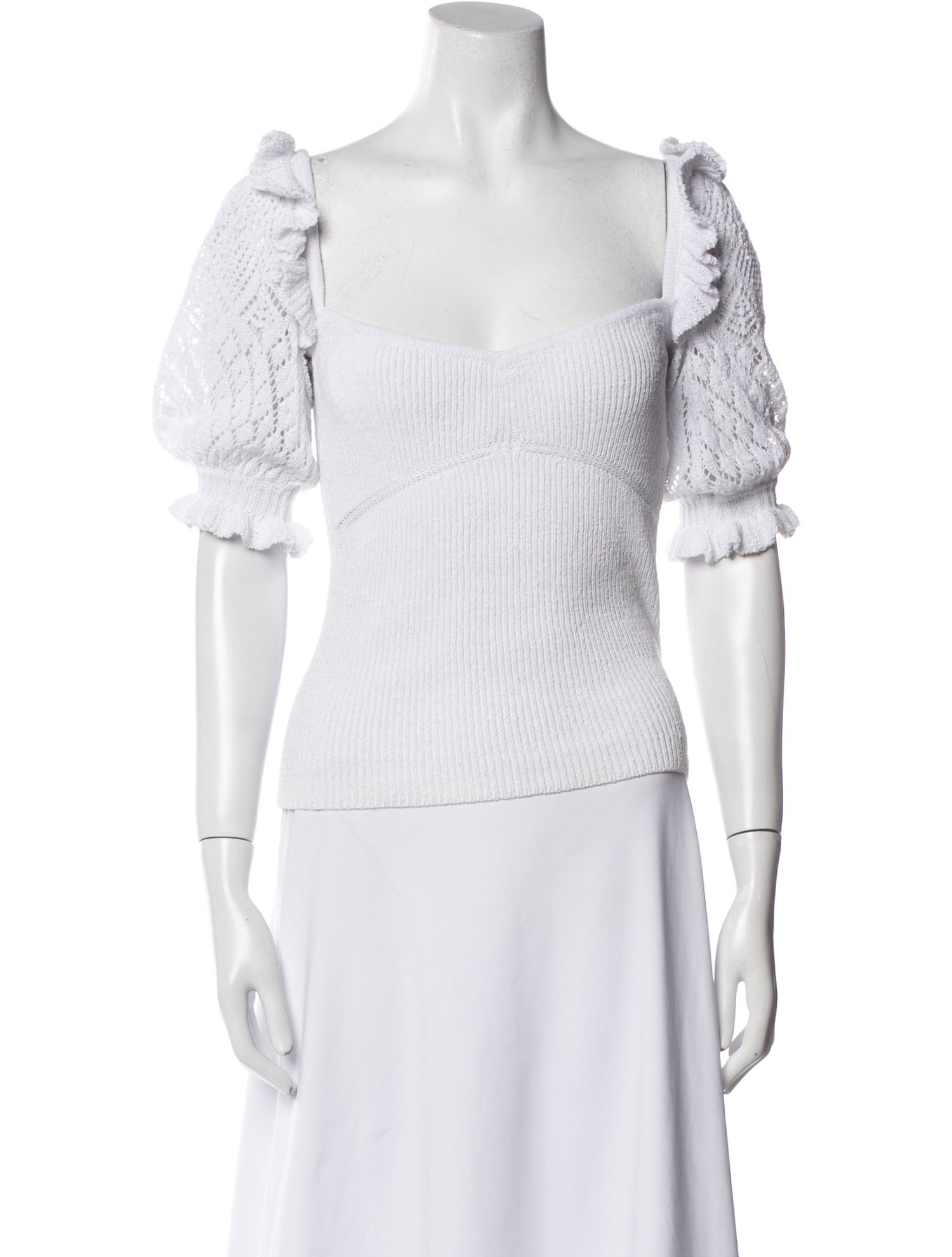 Intermix Square Neckline Sweater