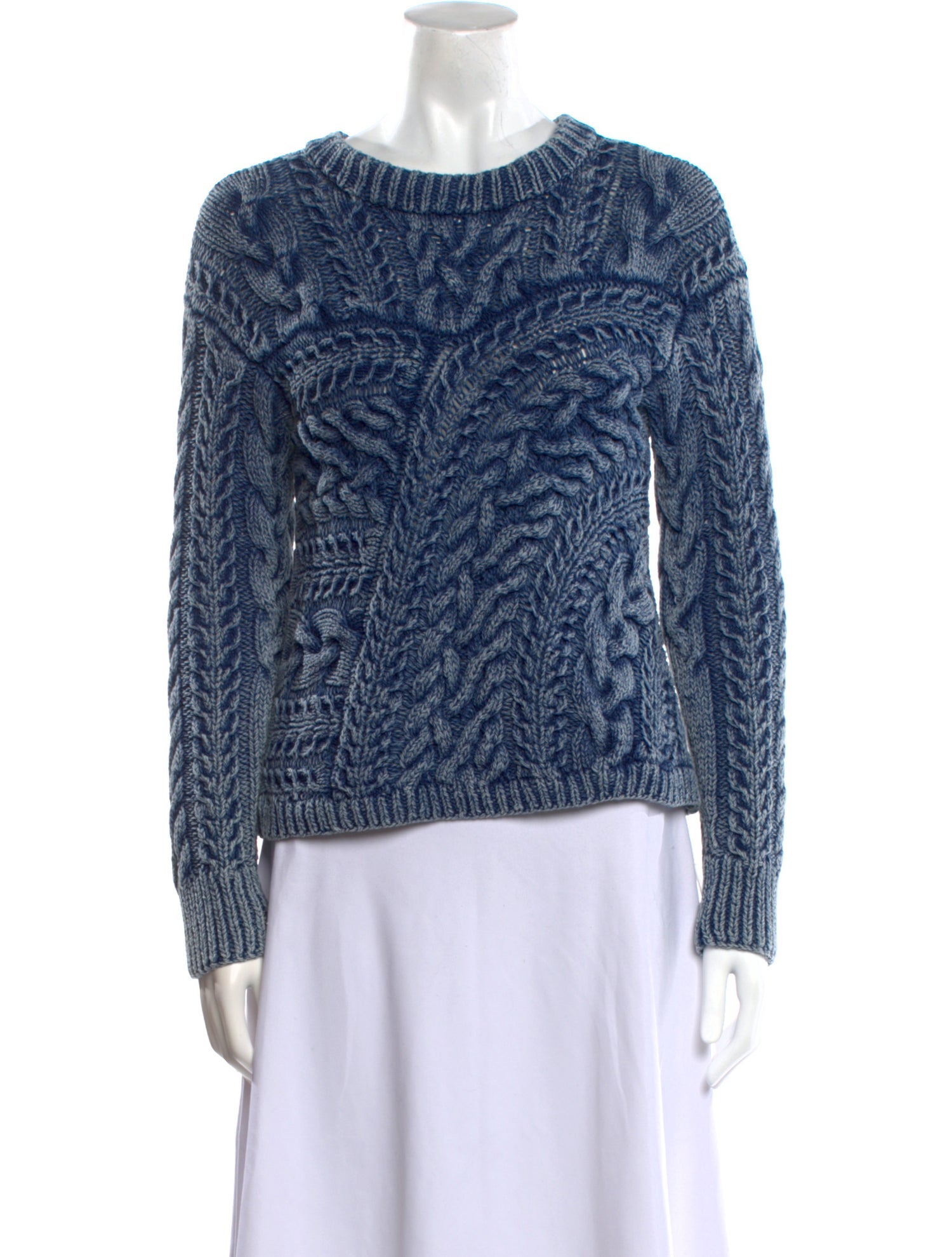 Intermix Printed Crew Neck Sweater