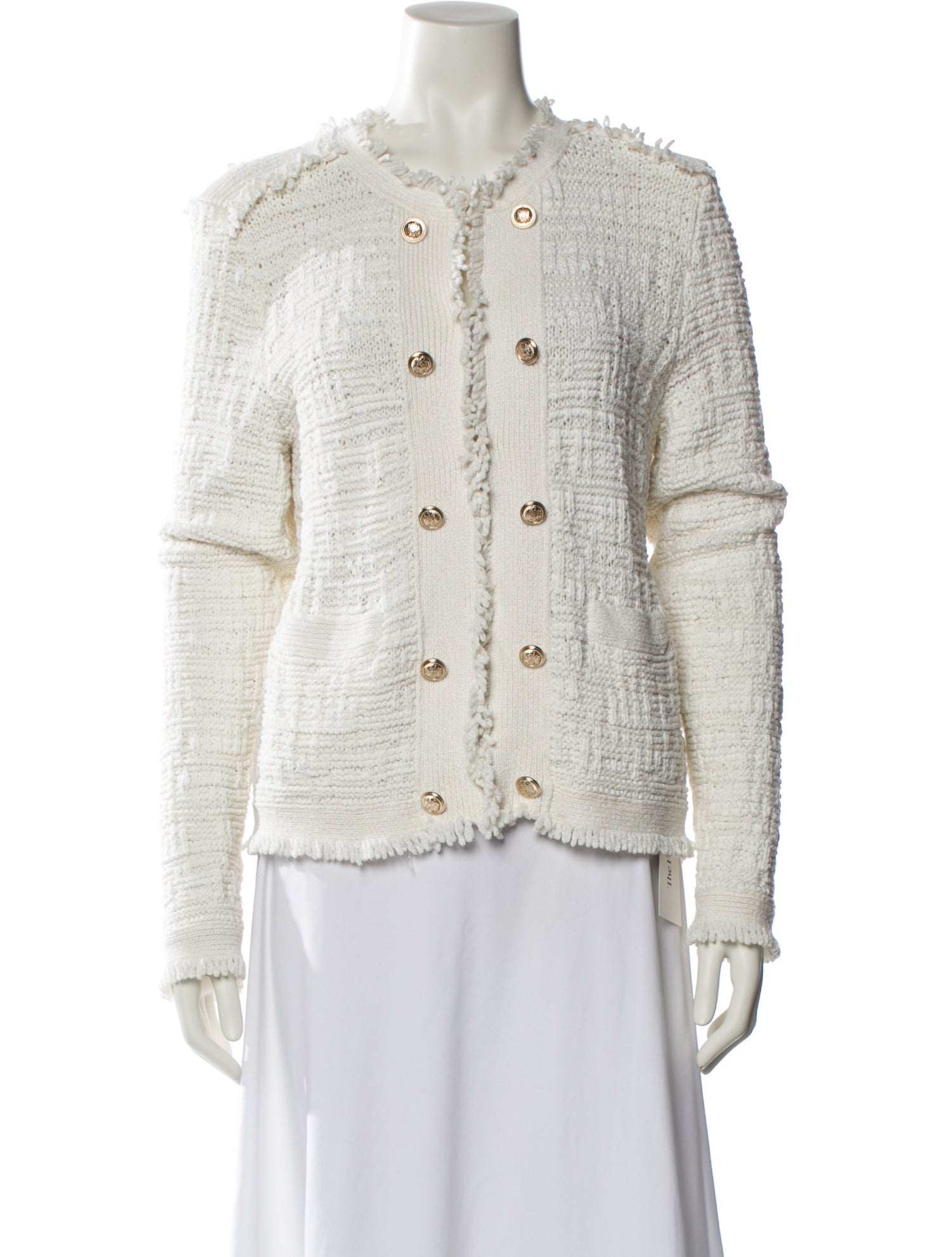 Intermix Tweed Pattern Evening Jacket