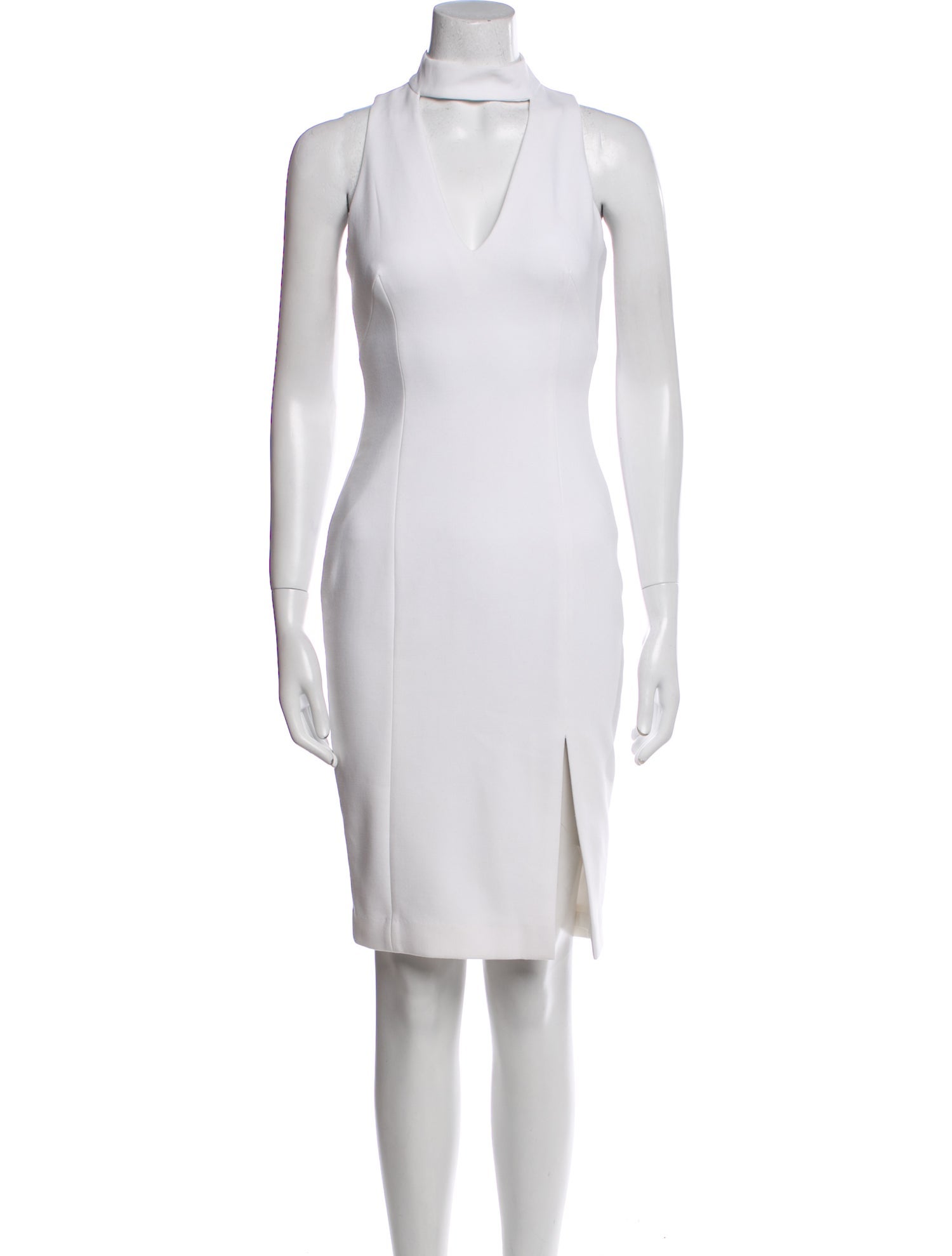 Intermix Mock Neck Knee-Length Dress