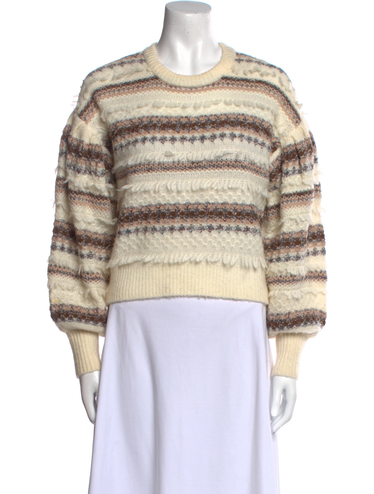 Intermix Wool Striped Sweater