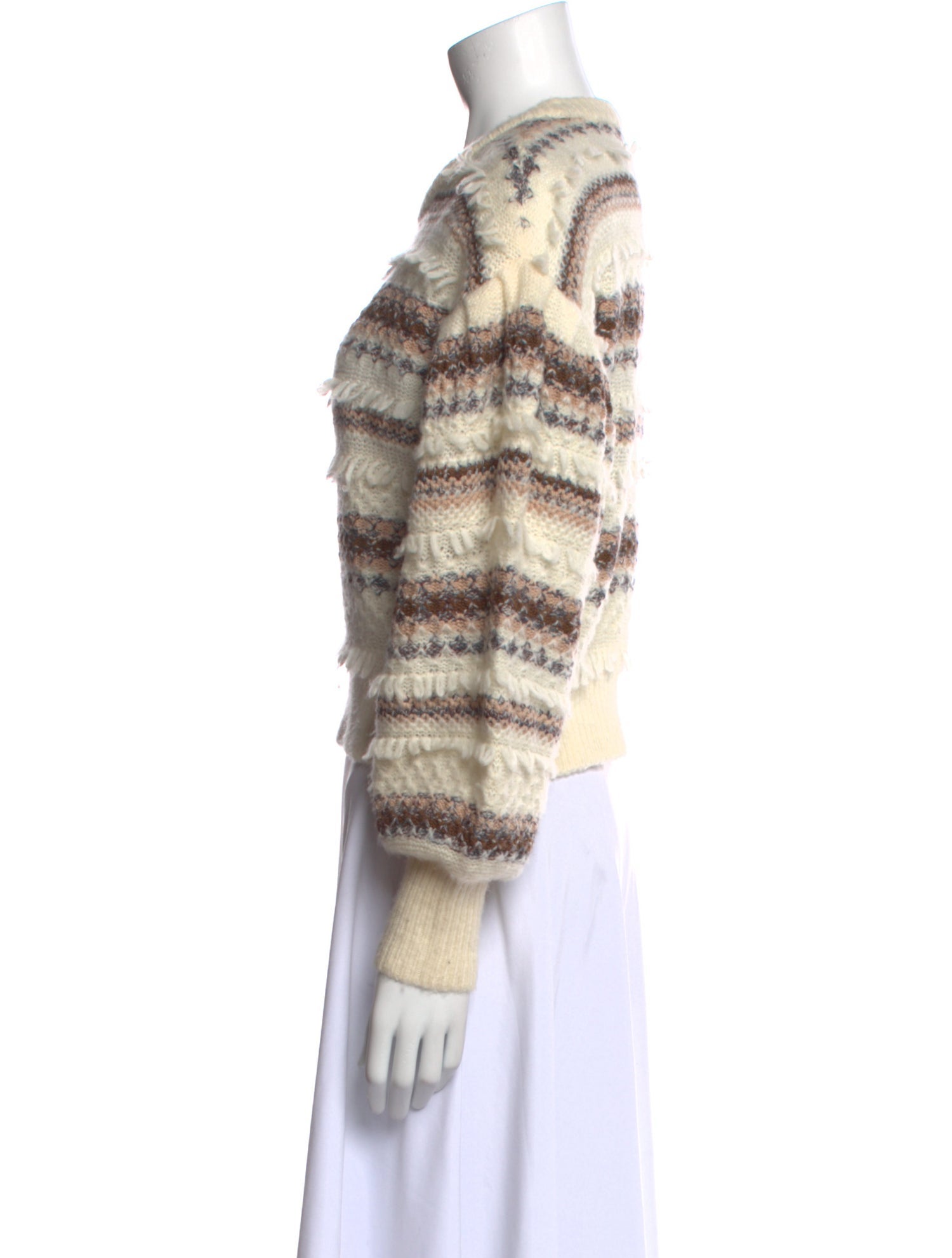 Intermix Wool Striped Sweater