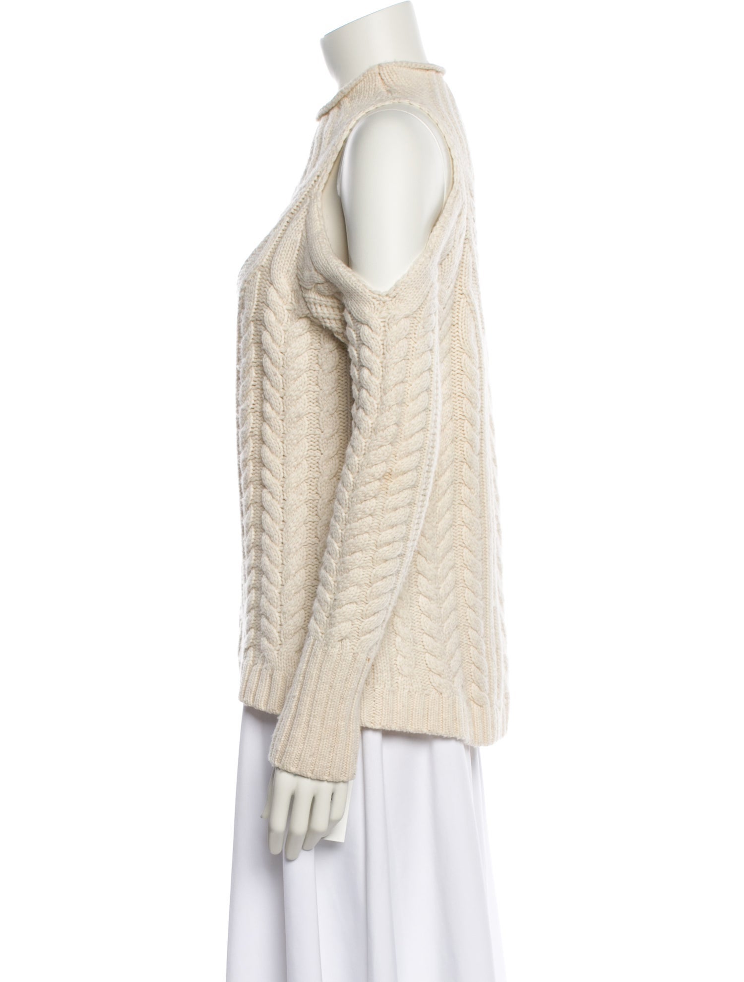 Intermix Wool Mock Neck Sweater