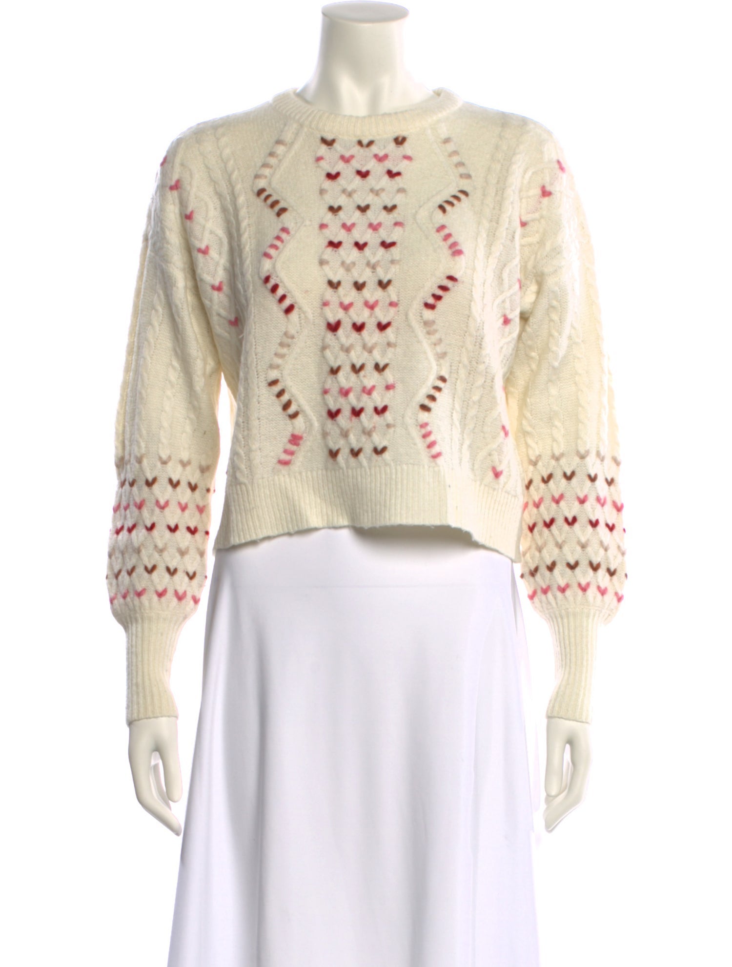 Intermix Wool Printed Sweater