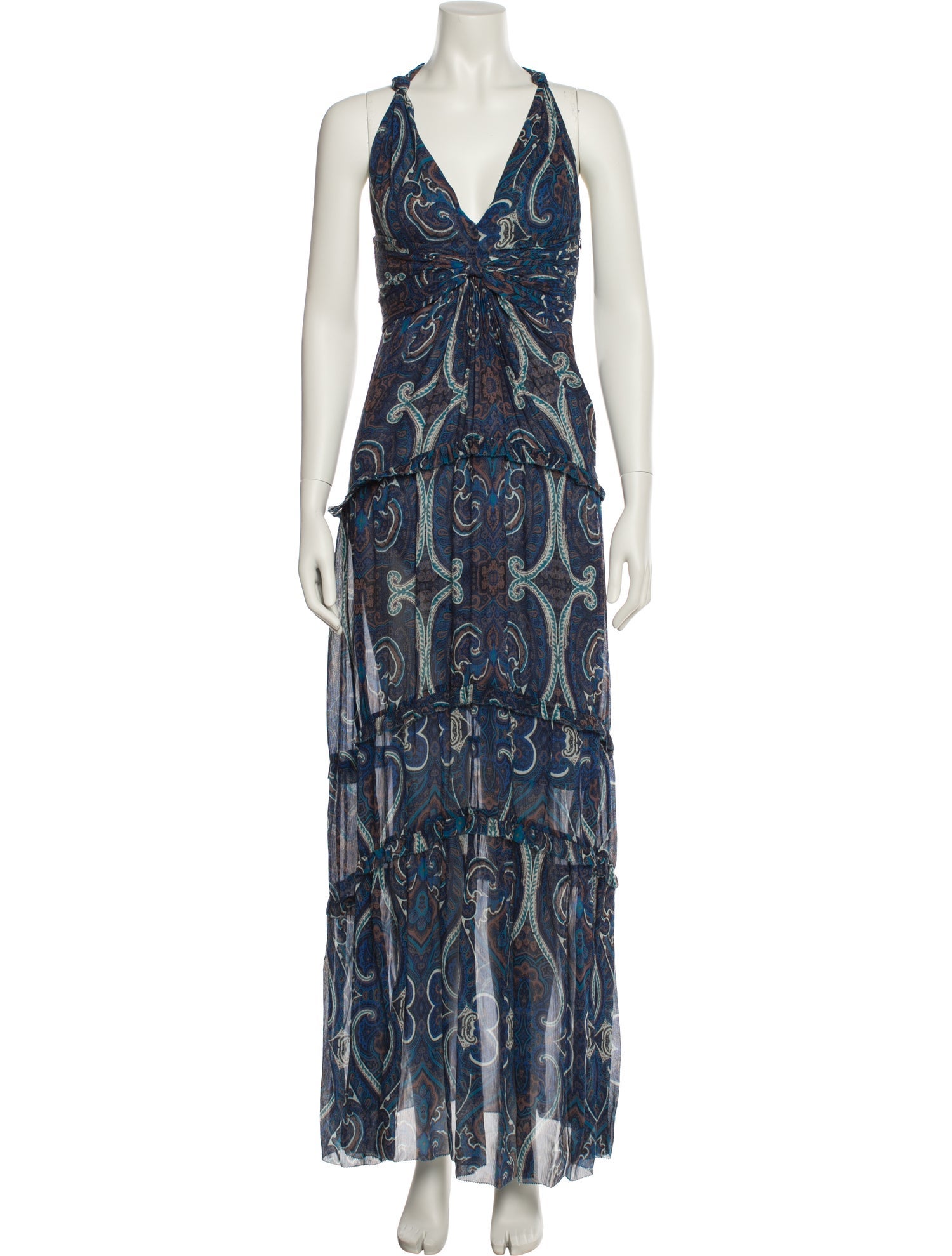 Intermix Paisley Print Long Dress